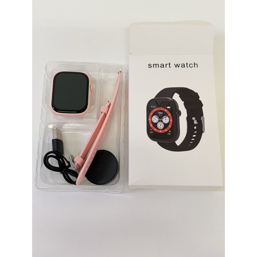 Smart Watch Pink Unbranded Fitness Tracker Touchscreen Activity Monitor